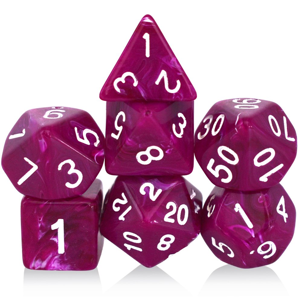 Mixed color Dice Custom multicolor polyhedron acrylic dice set for Dungeon and Dragon