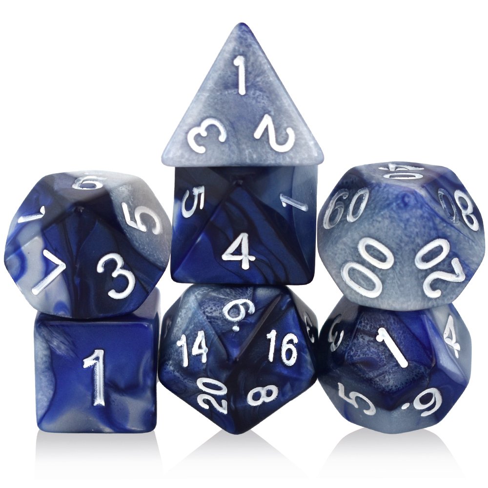 Mixed color Dice Custom multicolor polyhedron acrylic dice set for Dungeon and Dragon