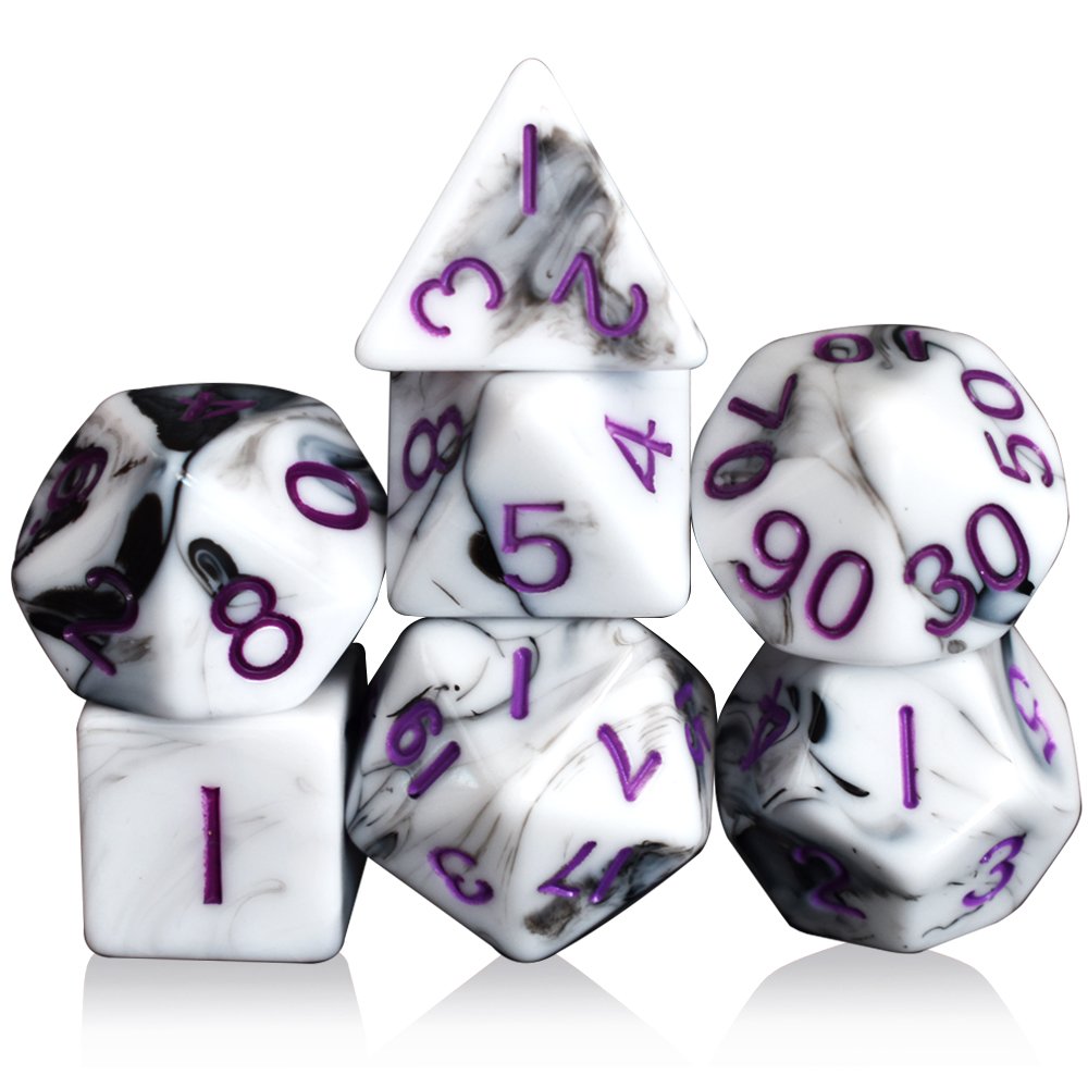Mixed color Dice Custom multicolor polyhedron acrylic dice set for Dungeon and Dragon