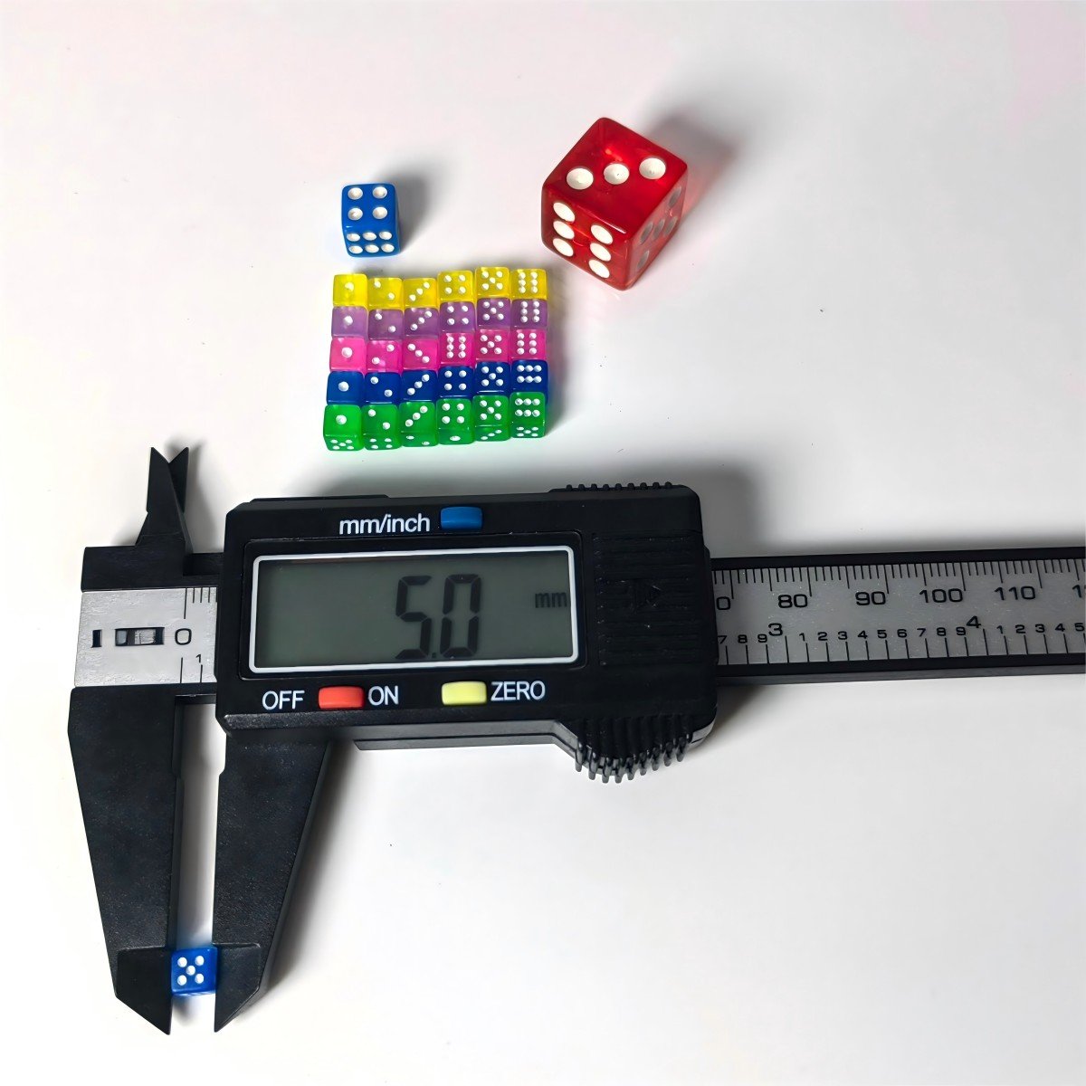 High Quality Square Corner Custom acrylic d6 transparent Board Game small tiny 5mm dice