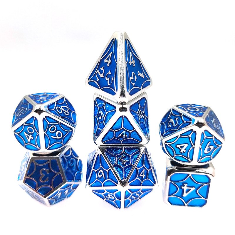 Factory wholesale metal dice zinc alloy solid game dice Dungeons and Dragons DND Cthulhu COC running dice