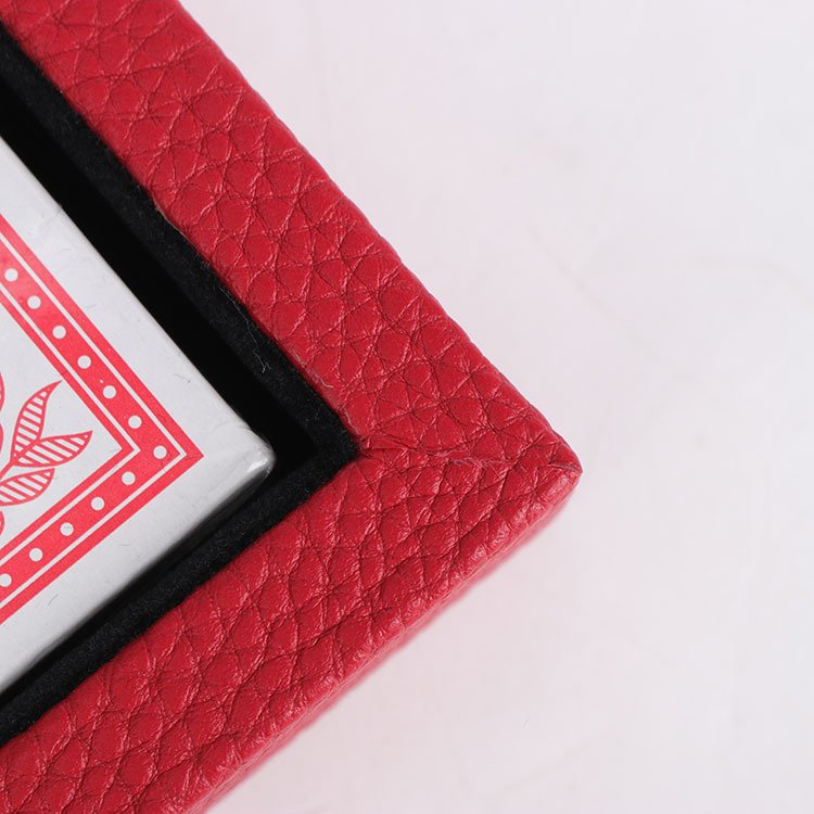 Customized Two-Piece High-Grade Leather Poker Box Poker Card Deck With Box Paper Poker Cards