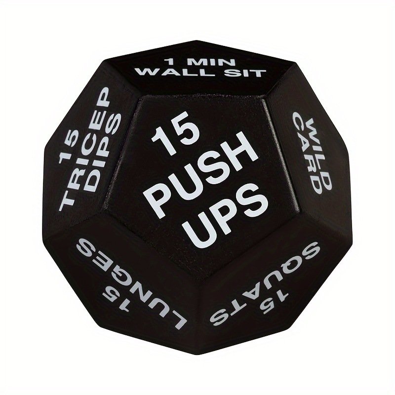 Fun Workout Games 12-Sided Dodecahedron Fitness Exercise Dice PU custom bulk fitness exercise dice for fitness