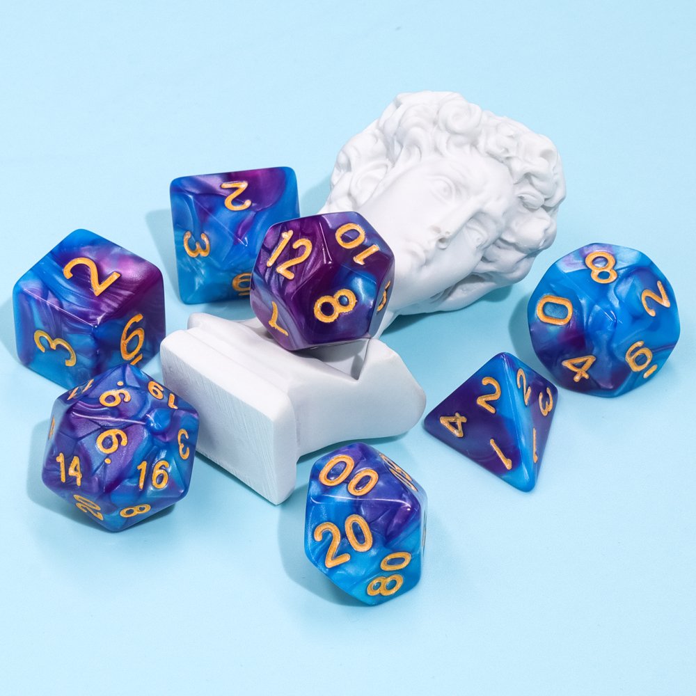 Good price high quality manufacturer resin bulk pink and blue dice