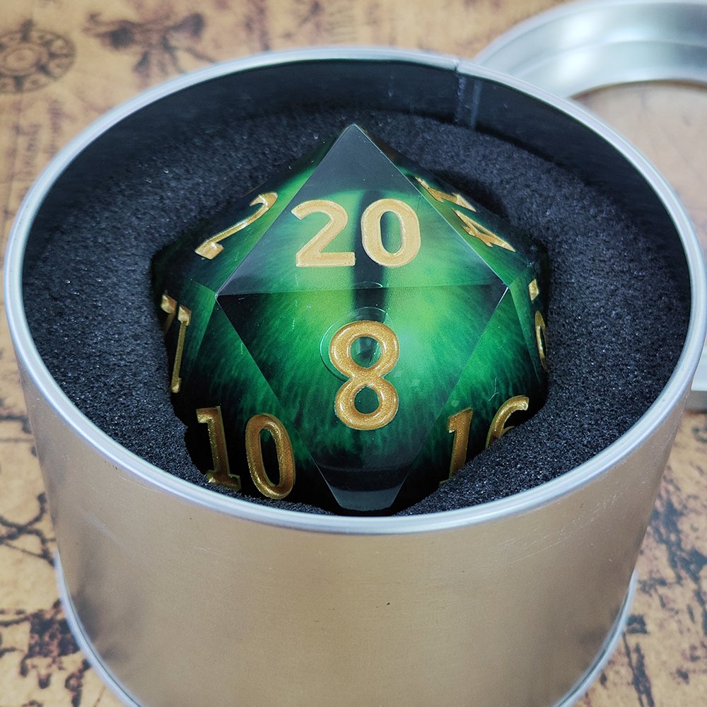 Dnd Luminous Longan Dice Dungeons & Dragons Board Game Rpg Accessories Can Be Shaken And Customized