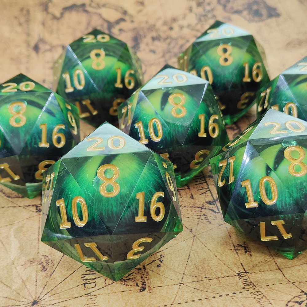 Dnd Luminous Longan Dice Dungeons & Dragons Board Game Rpg Accessories Can Be Shaken And Customized