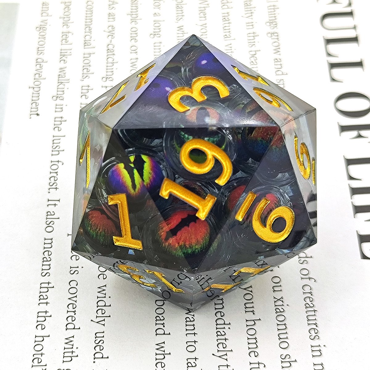 Dnd Luminous Longan Dice Dungeons & Dragons Board Game Rpg Accessories Can Be Shaken And Customized