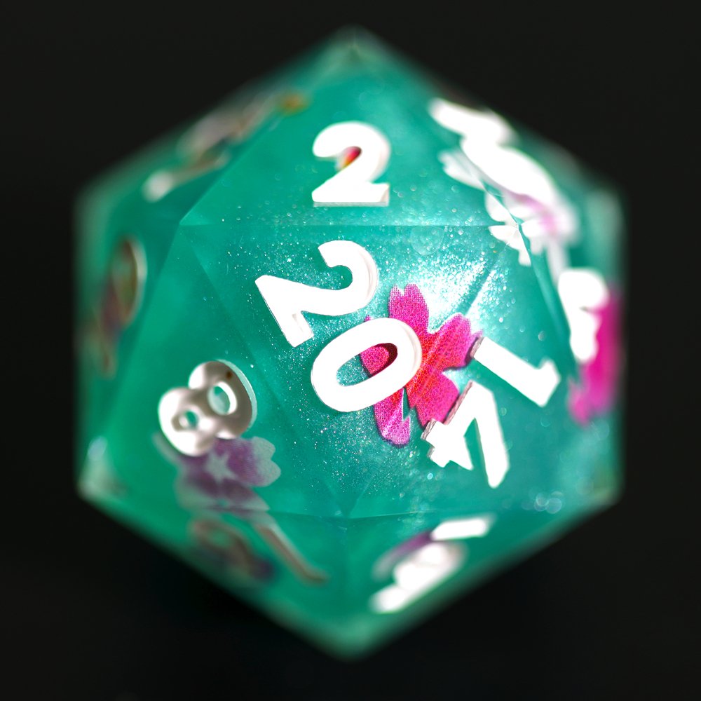 MINI PLANET DND Dice Set Wholesale Custom Resin Dice with Sharp Edges For RPG Dragon&Dungeon Polyhedral Layered Sticker Dice Set