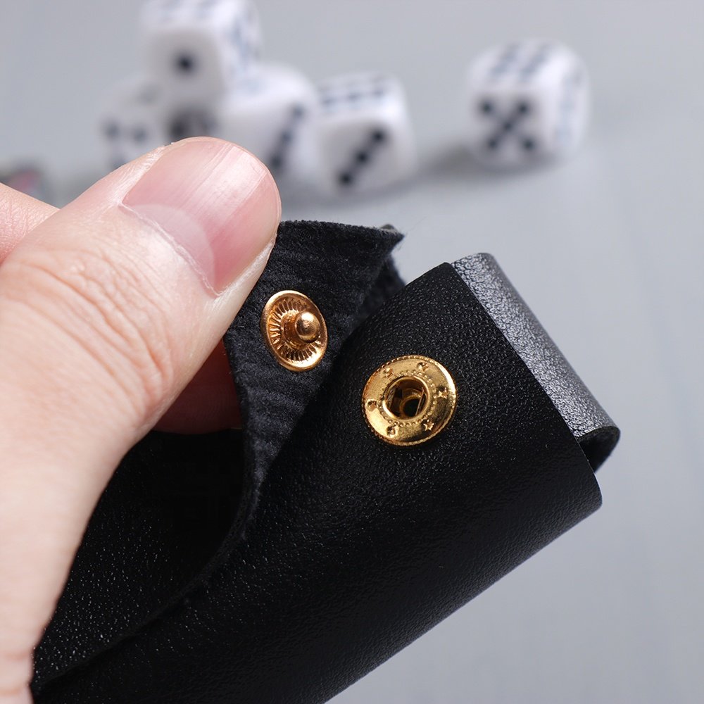 Customized Luxury Durable Dice Storage Sleeve Personalized Pu Leather Dnd Dice Tray Set Bag Logo