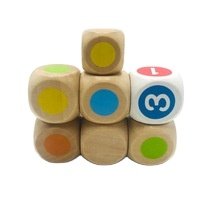Wholesale Custom Game Wood Dice Wooden Printed Dice