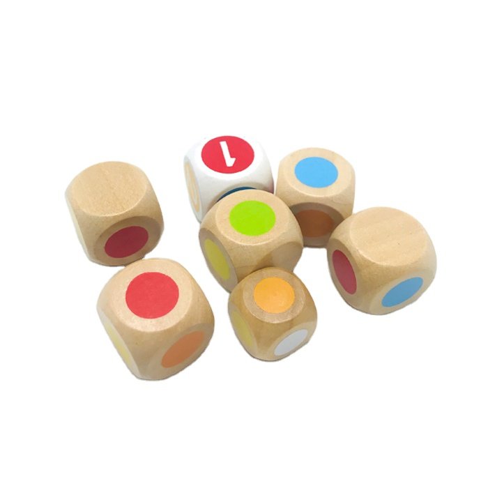Wholesale Custom Game Wood Dice Wooden Printed Dice