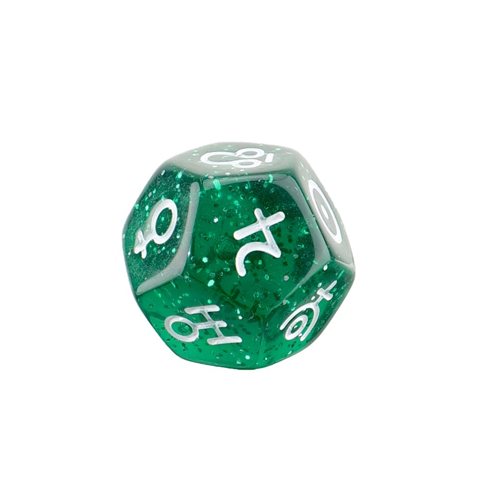 custom 18mm 3PCS Set Astrology D12 Dice dice set Zodiac Signs Board Game Tarot Constellation Divination Dice Resin