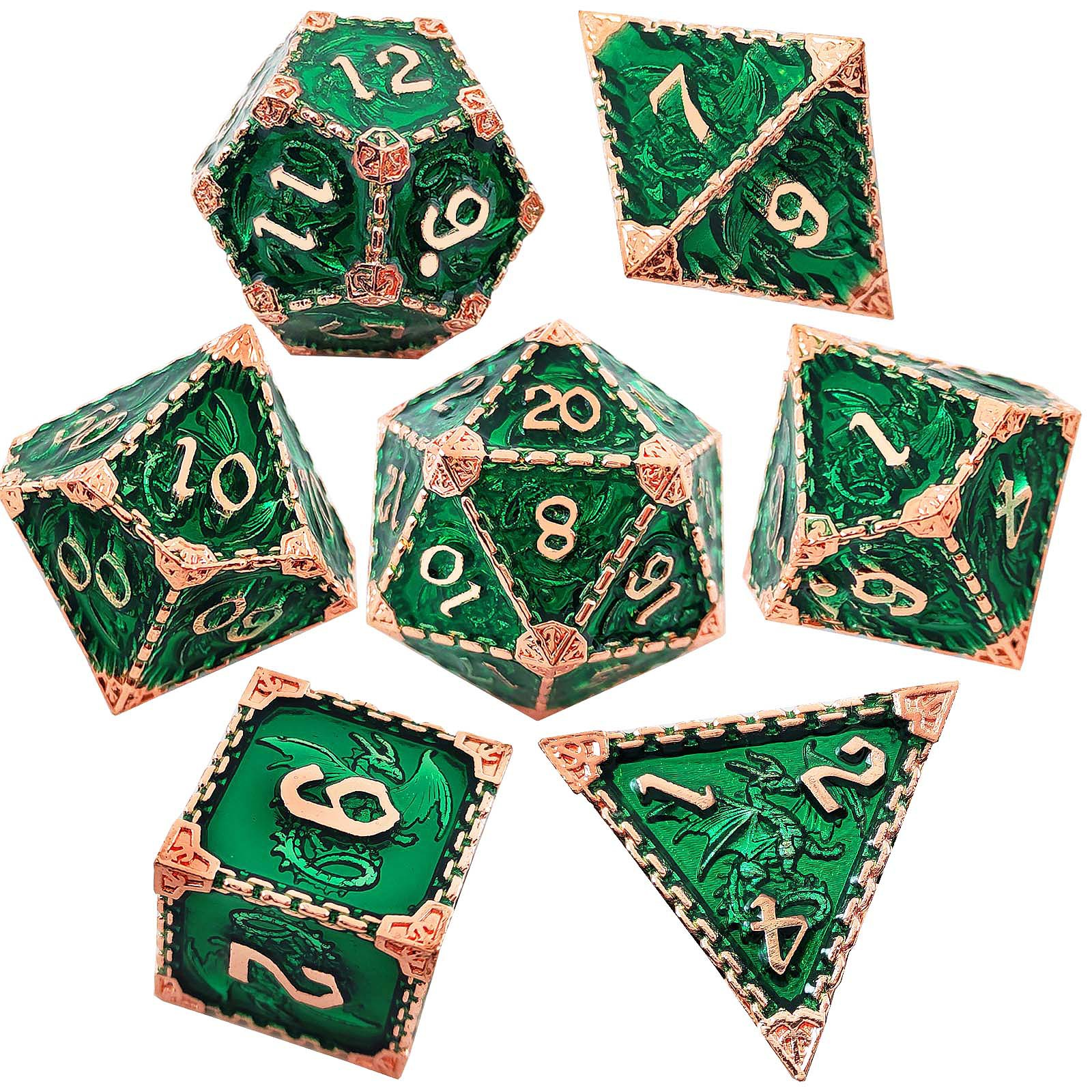 Cool & Unique Dungeons & Dragons Trpg Board Game Accessories Customizable New Style Solid Metal Zinc Alloy Dnd Dice