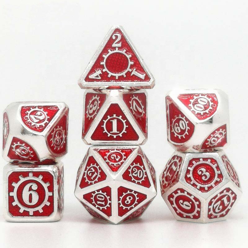 2021 Rose Gold Custom 6 Sided Metal Dice Zinc Alloy Couple Custom Lover Dice for Game Entertainment