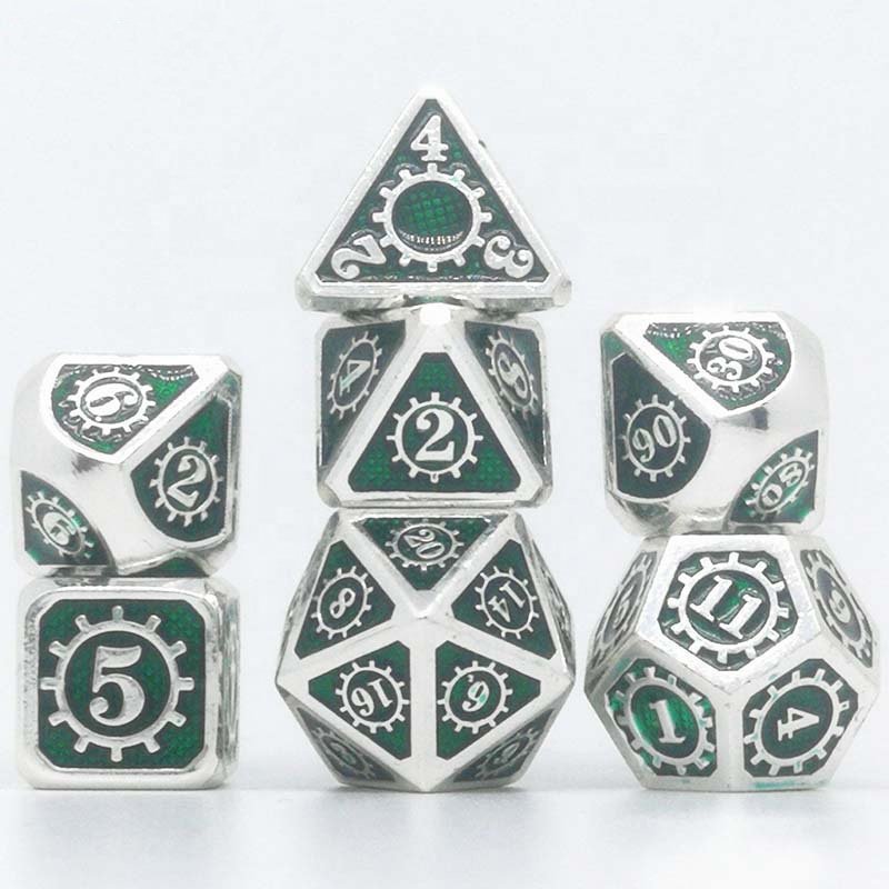 2021 Rose Gold Custom 6 Sided Metal Dice Zinc Alloy Couple Custom Lover Dice for Game Entertainment