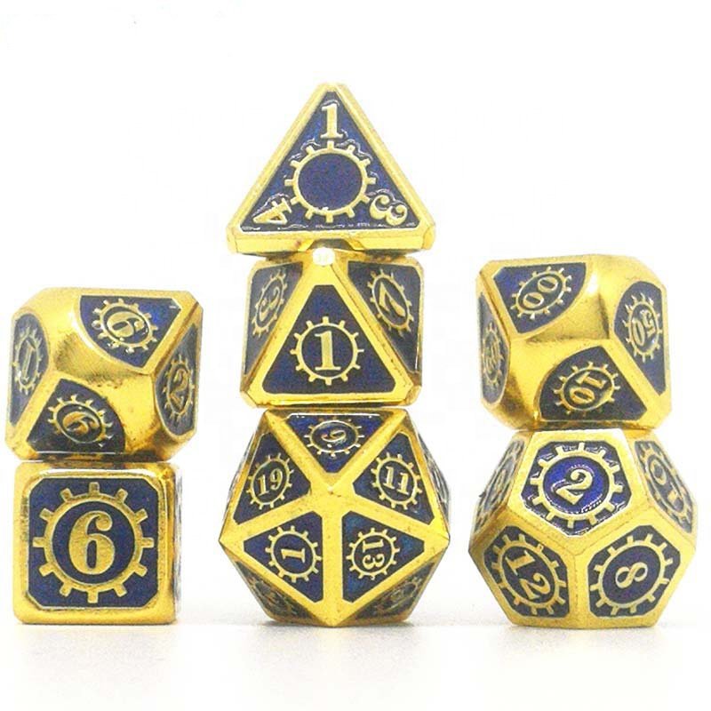 2021 Rose Gold Custom 6 Sided Metal Dice Zinc Alloy Couple Custom Lover Dice for Game Entertainment