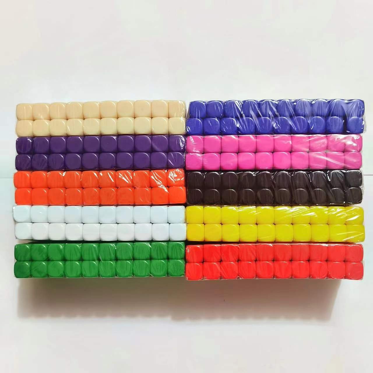 16mm Custom Dice Colored Rounded Blank Solid Color Dice In Stock Multiple Colors Logo Engraved Silk Screen