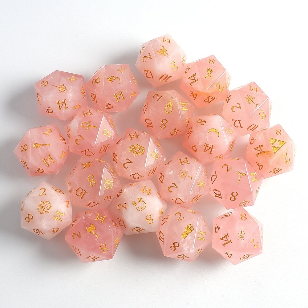 Customized Polyhedral Pattern Stone DND RPG Dice For Dicedragons And Dungeons Dice Board Games Table Game Role Playing Games