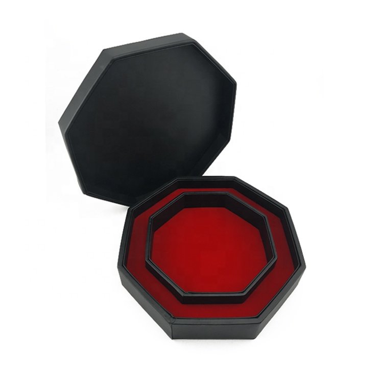 8inch Dice Staging Tray Octagonal Leather Dice Tray With Lid For Board Games And All Tabletop RPGS