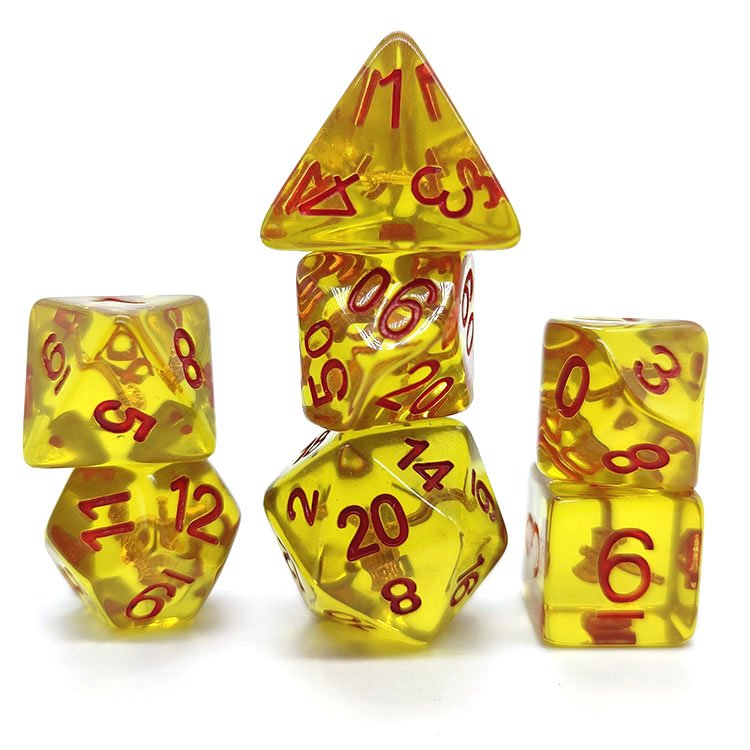 Cheap Price Ordinary Rounded Corners Resin dice set Polyhedron Warhammer Dice