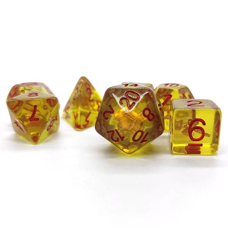 Cheap Price Ordinary Rounded Corners Resin dice set Polyhedron Warhammer Dice