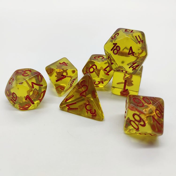 Cheap Price Ordinary Rounded Corners Resin dice set Polyhedron Warhammer Dice