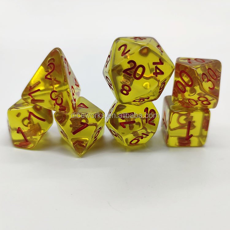 Cheap Price Ordinary Rounded Corners Resin dice set Polyhedron Warhammer Dice