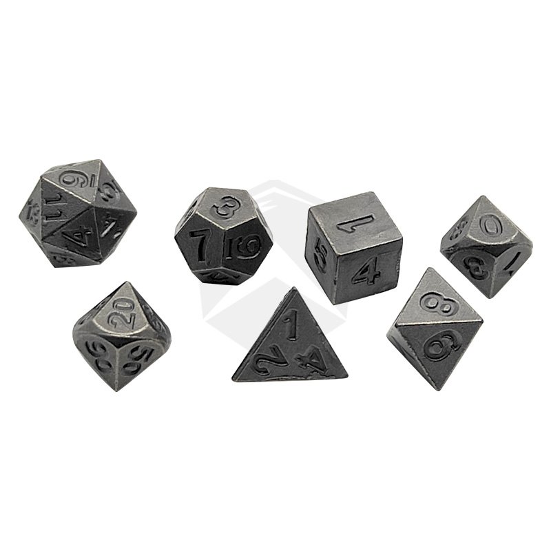 D4 D6 D8 D10 D12 D20 D% Wholesale DND Metal Dice Set Custom Polyhedral Dice for D&D Tabletop Games