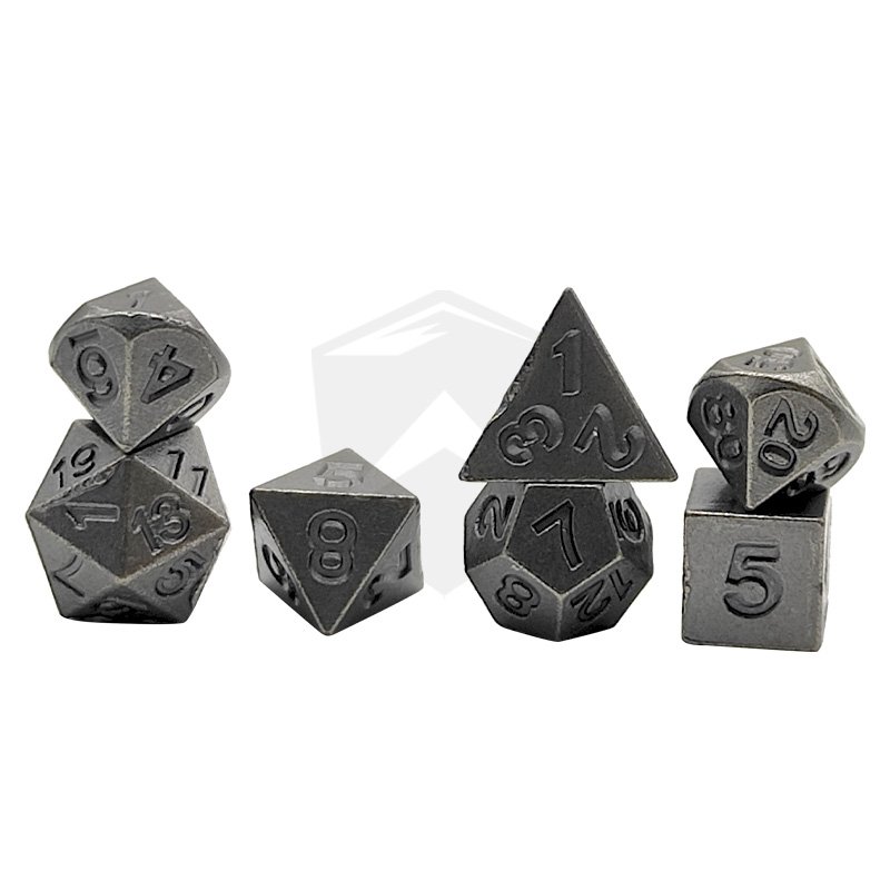 D4 D6 D8 D10 D12 D20 D% Wholesale DND Metal Dice Set Custom Polyhedral Dice for D&D Tabletop Games