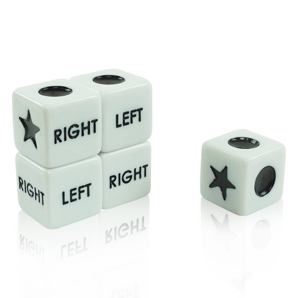 Customized 16mm engraved logo pentagram text dice regular acrylic 6 sided dice for board games