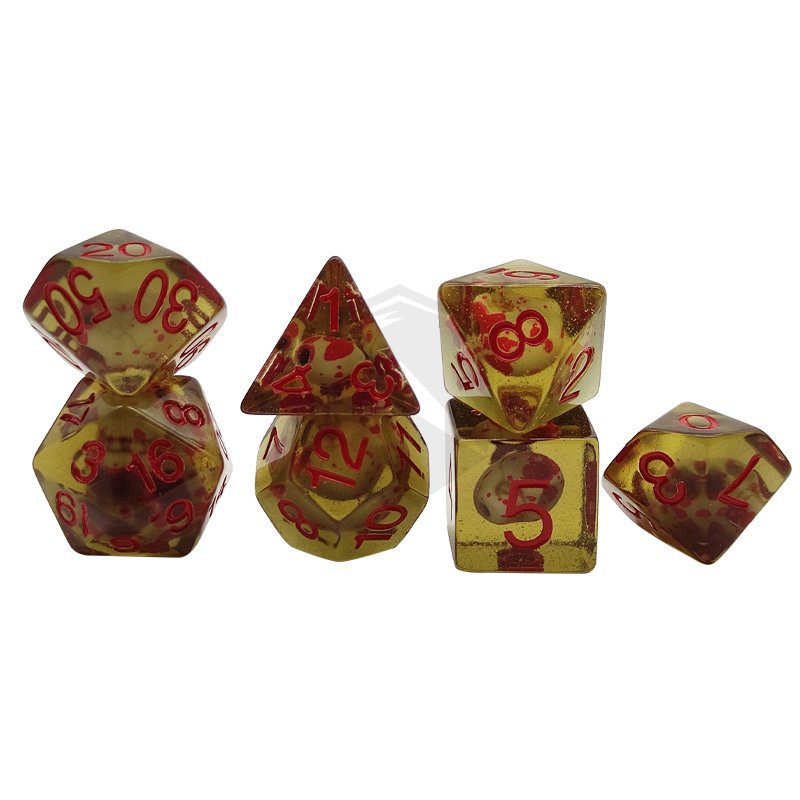 Sharpen Edges DND Dice Resin Liquid Core skull Dice Customized rpg dnd resin sharp edge moving dragon eye dice