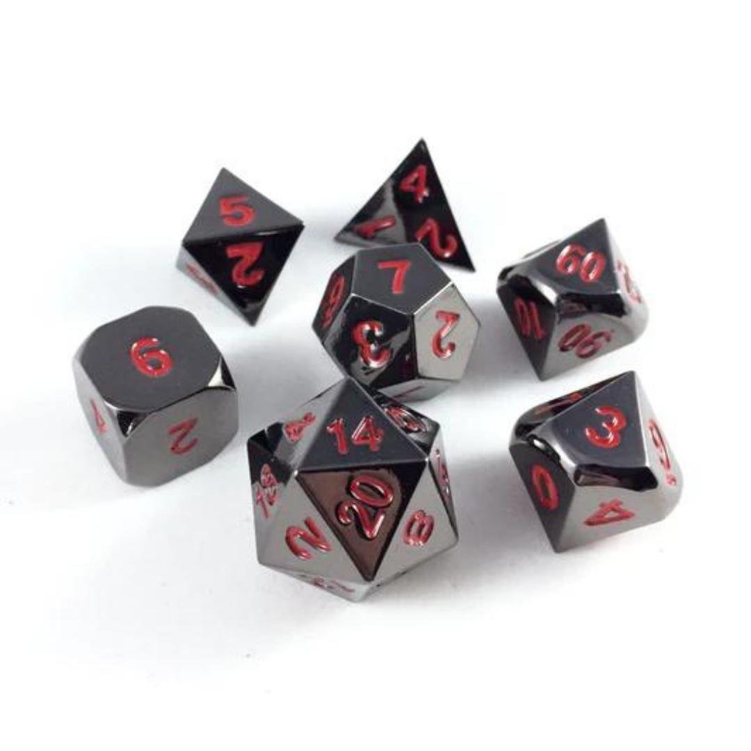 Wholesale Polyheral DND Dice Set 7Pcs For RPG DND Gemstone Dice Custom Metal DND Dice