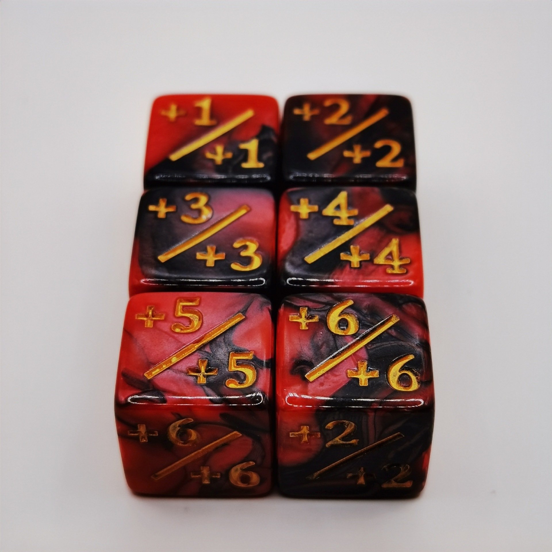 Baby Teaching Toys Double Color D6 Square Corner Plus And Minus 16mm Acrylic Dice