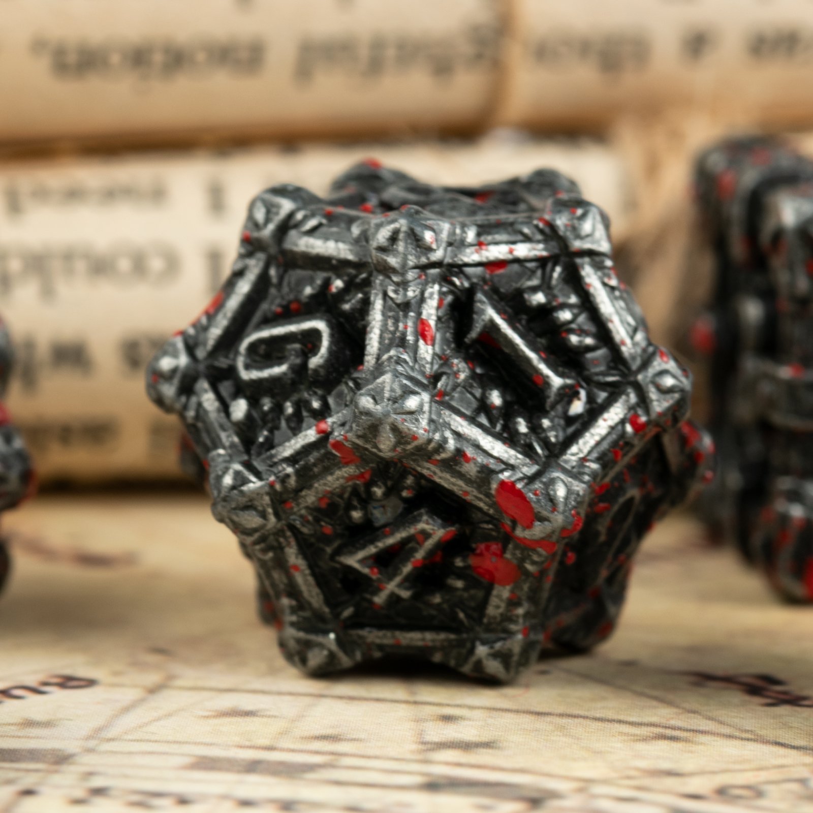 Factory wholesale Metal Dice Set Manufacturers custom logo polyhedral metal dice New Design D&D RPG dice for Table Game
