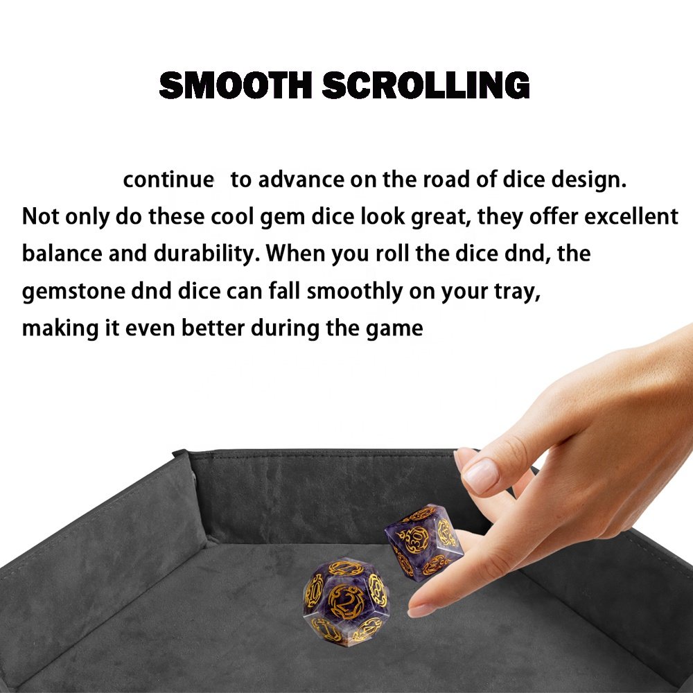 Dice Manufacturers RPG DND Dice Set D4 D6 D8 D10 D% D12 D20 Dungeons And Dragons Accessories Amethyst Dice For Games