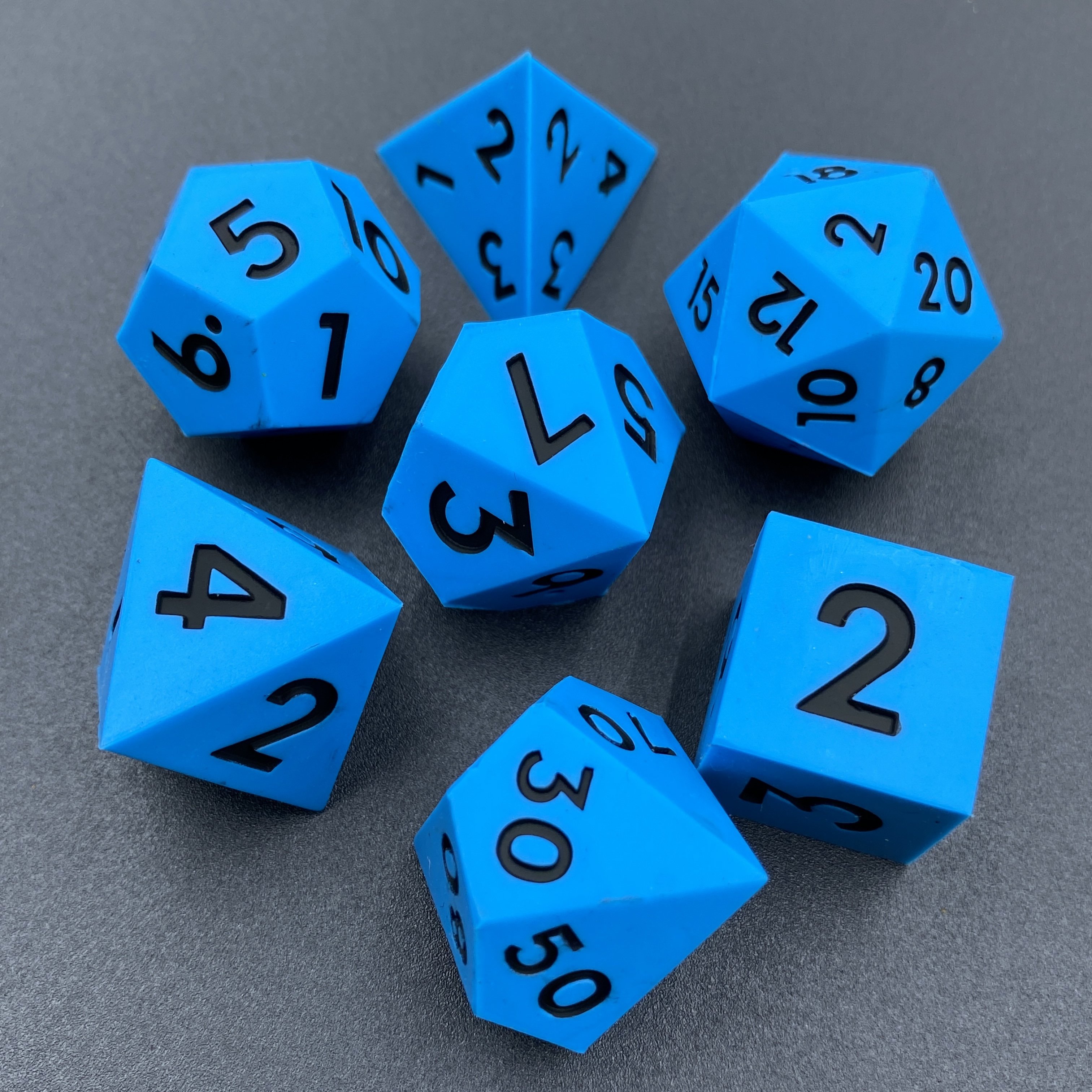Solid Color Soft Silicone D20 Stress Ball - Handmade Resin Dice D&D and Tabletop Games Silicone Dice