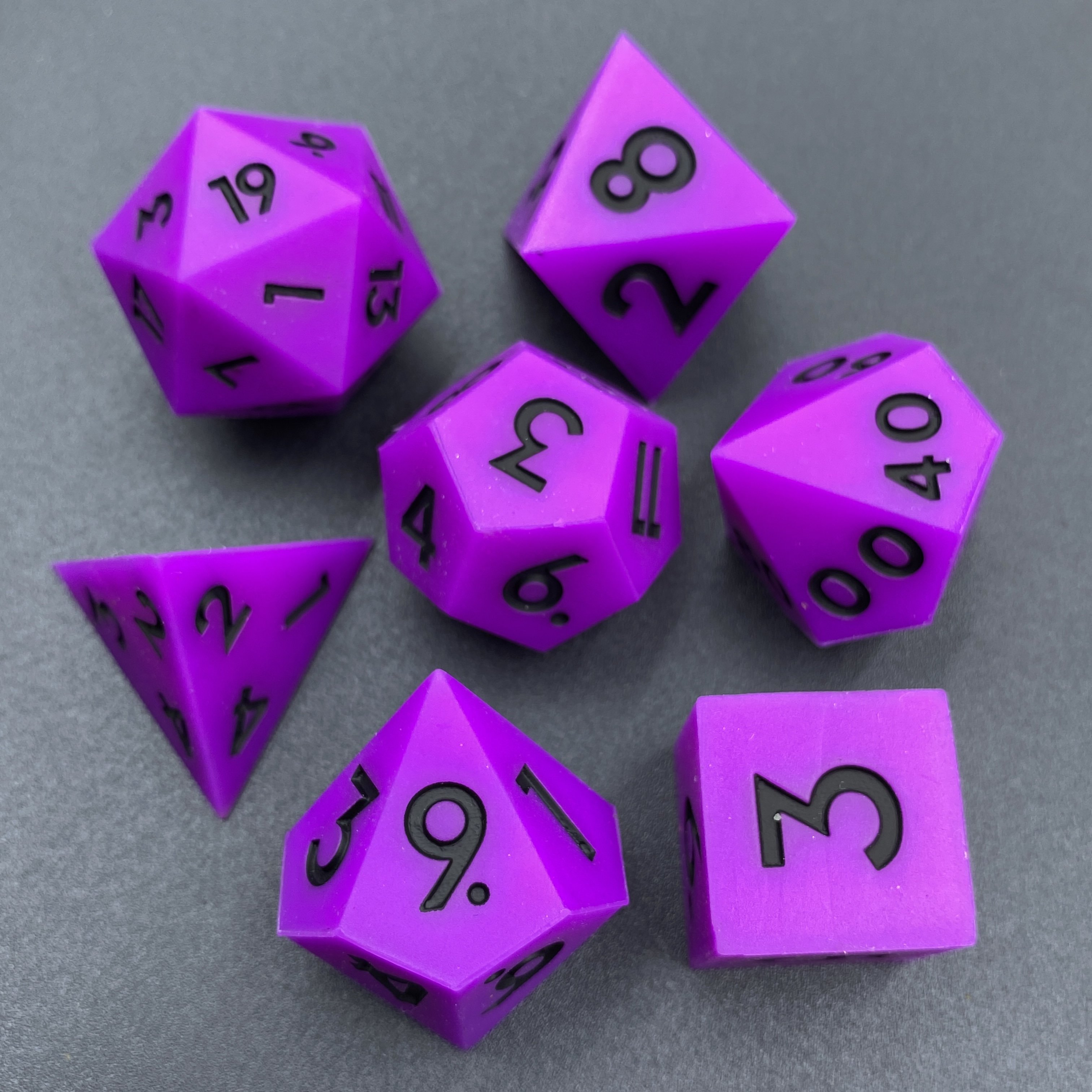Solid Color Soft Silicone D20 Stress Ball - Handmade Resin Dice D&D and Tabletop Games Silicone Dice