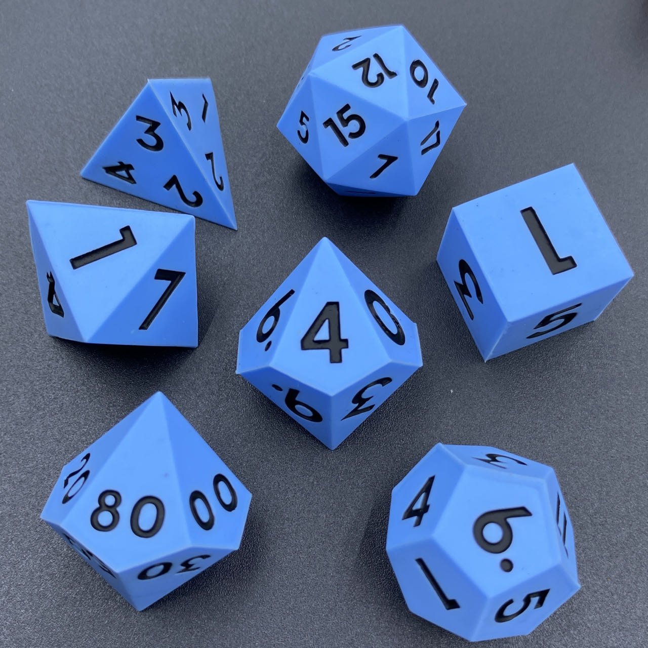 Solid Color Soft Silicone D20 Stress Ball - Handmade Resin Dice D&D and Tabletop Games Silicone Dice