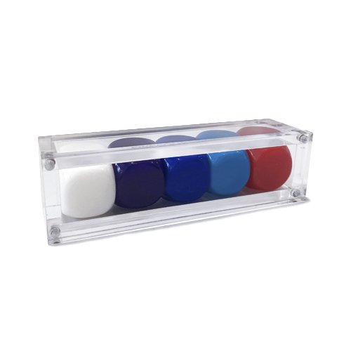 Custom acrylic clear packaging box plastic display box dice