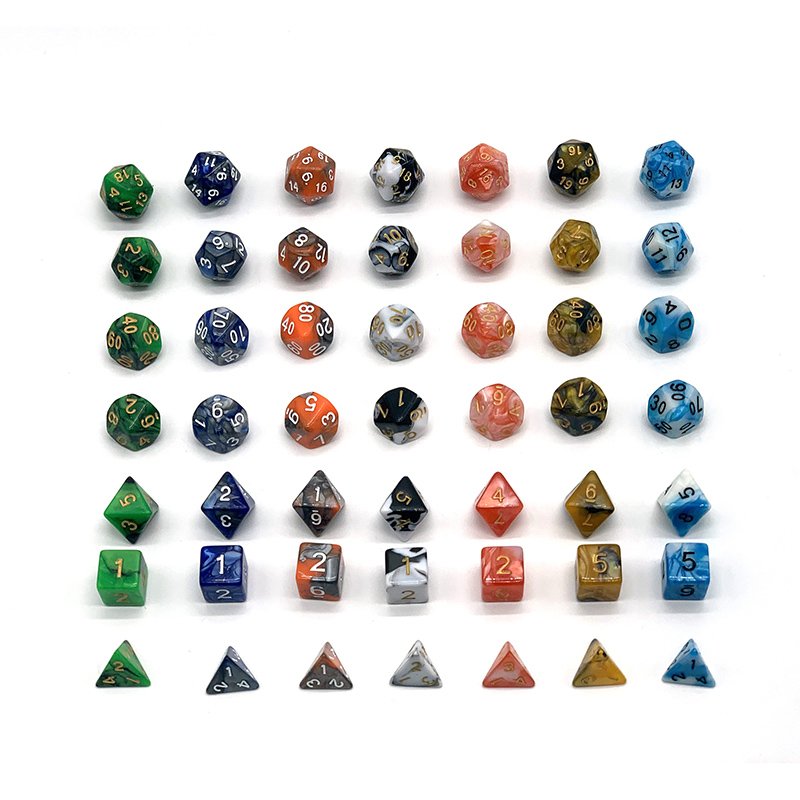 Custom 16mm d20 custom square plastic dice board game casino accessories polyhedral