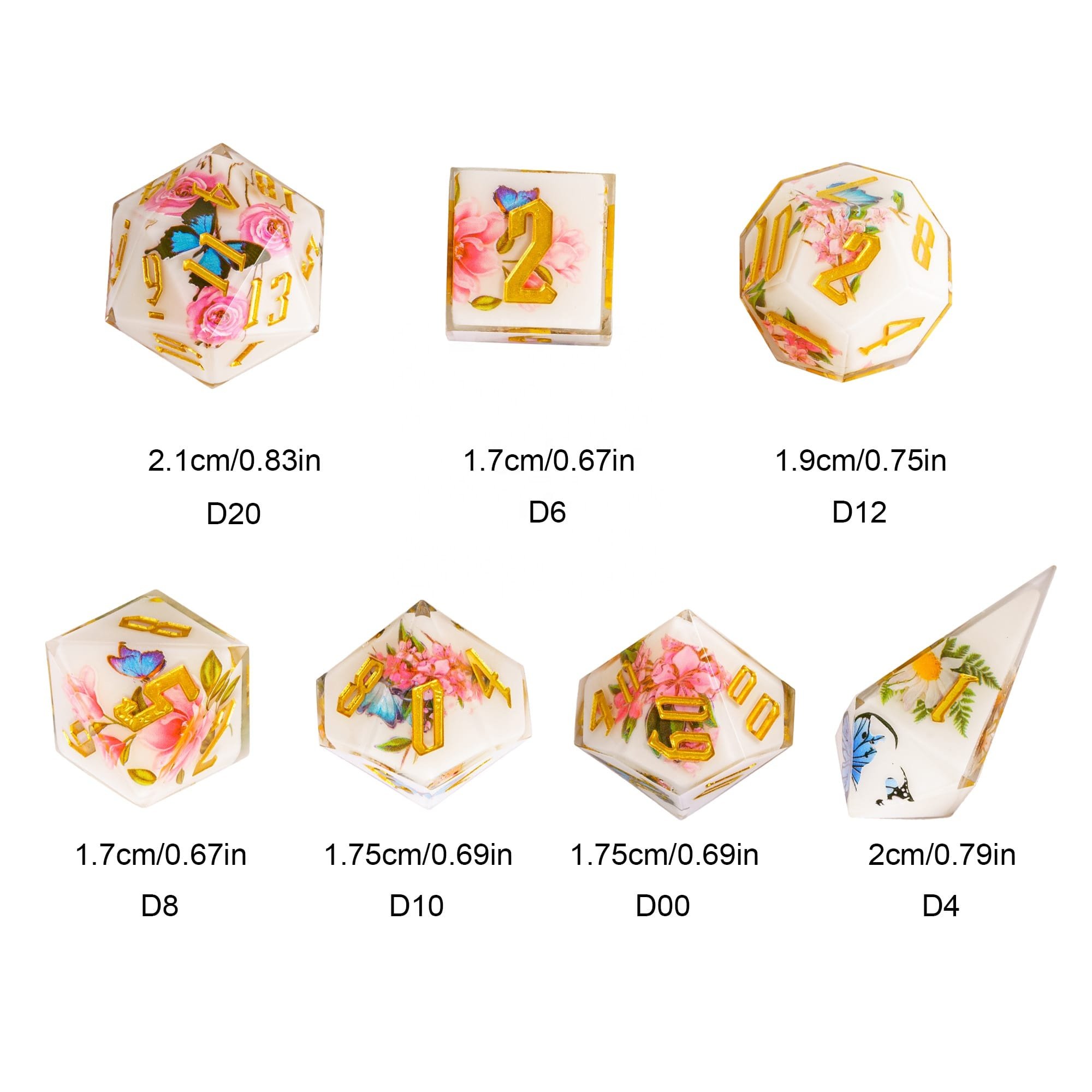 Udixi custom Polyhedron resin dice rpg set Sharp Edge dungeons and dragons Random casing board games dice