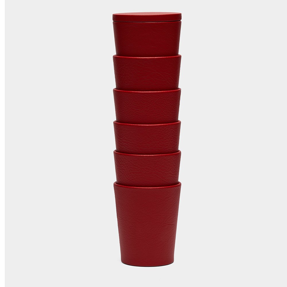 Leather Liar Dice Cup Set with Lid
