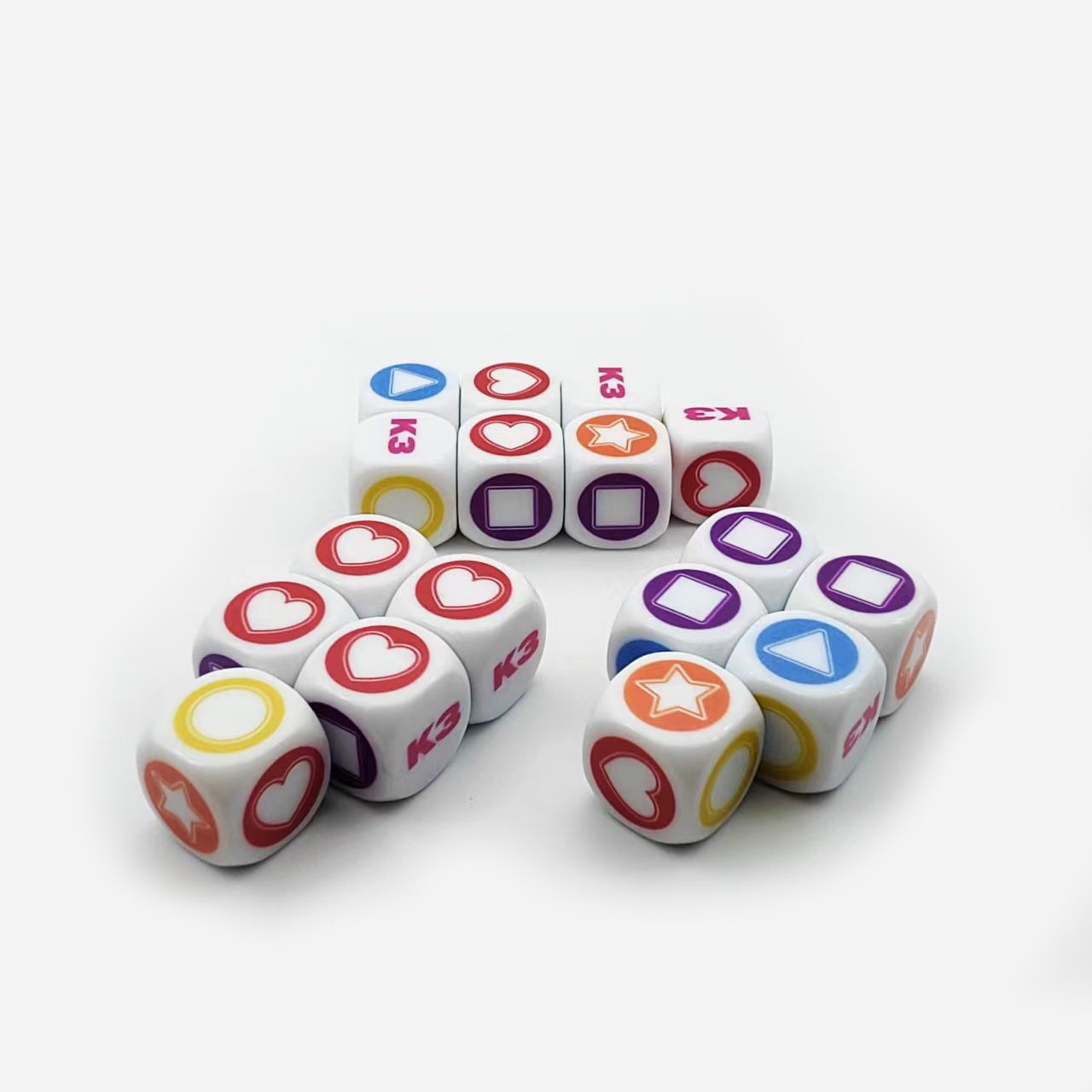 Wholesale Custom Personalized Rounded Board Game Rounded Dice Colored Should Brush Dice Custom Logo Dice