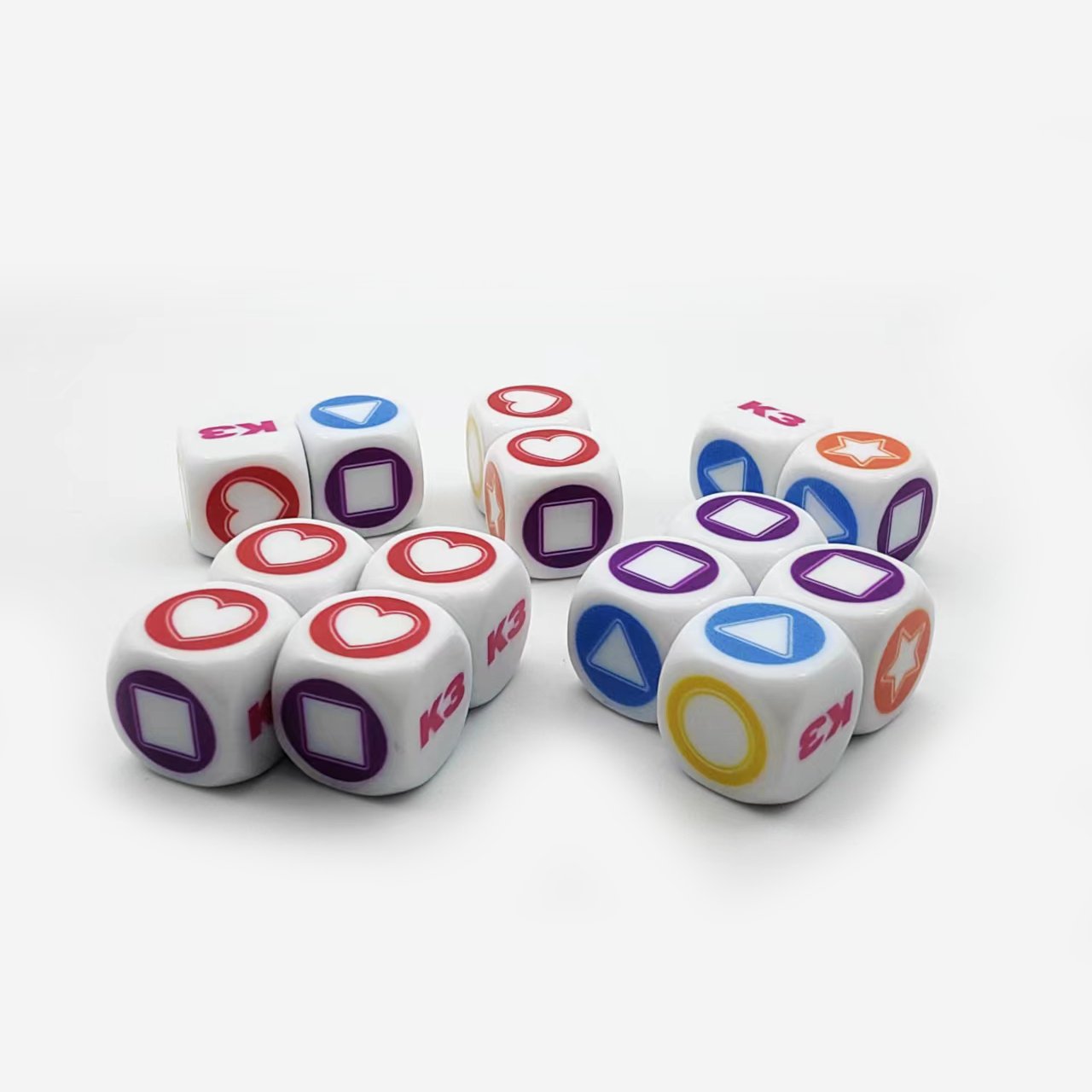 Wholesale Custom Personalized Rounded Board Game Rounded Dice Colored Should Brush Dice Custom Logo Dice