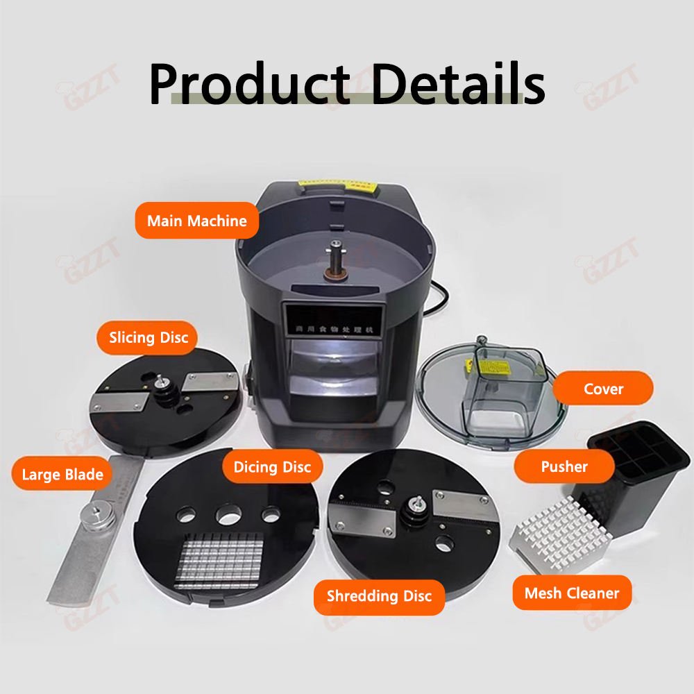 3 in 1 Vegetable Dicing Machine 2.5 mm Plastic Shredding Slicing Machine for Diced Tomatoes Cube Electric Garlic Cutter