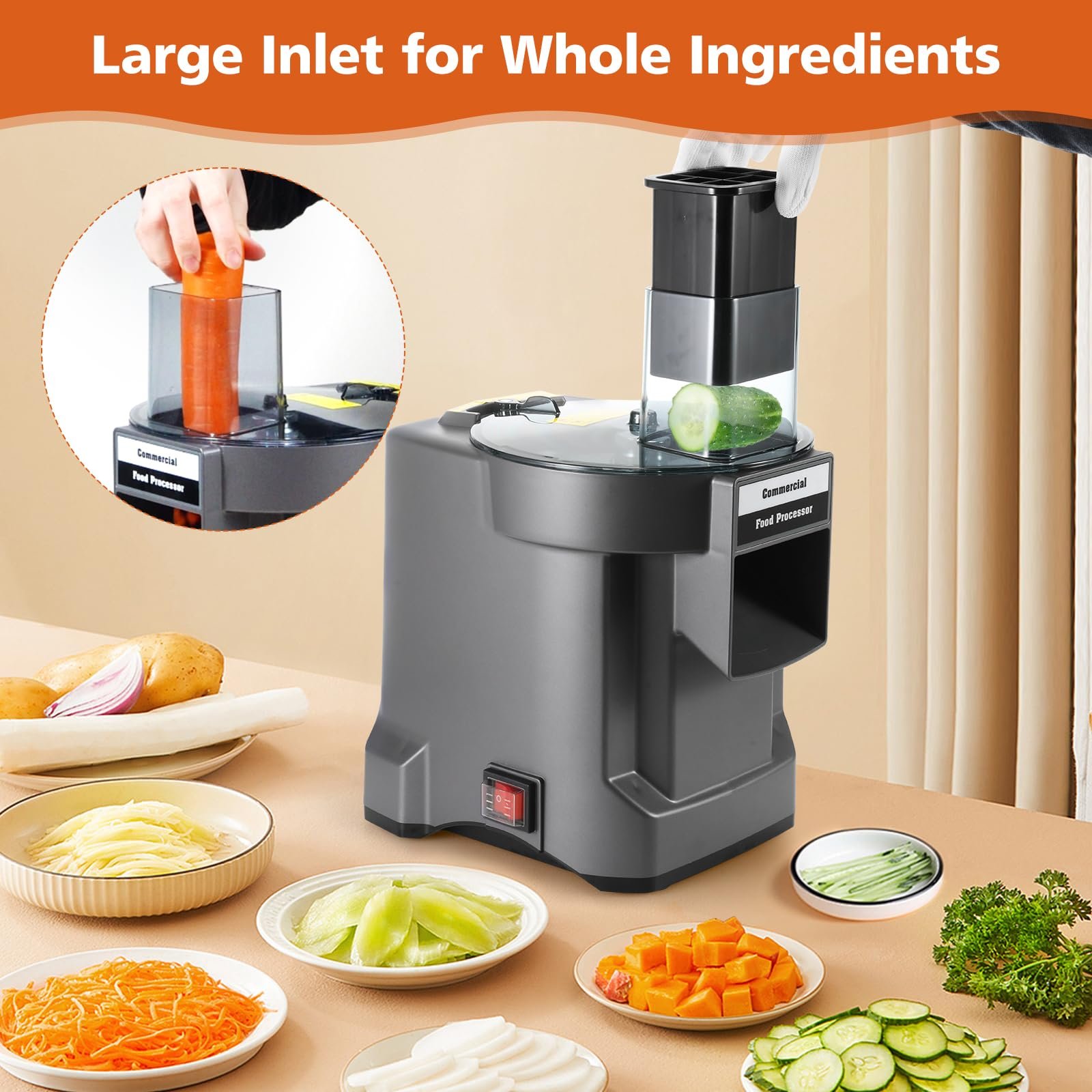 3 in 1 Vegetable Dicing Machine 2.5 mm Plastic Shredding Slicing Machine for Diced Tomatoes Cube Electric Garlic Cutter