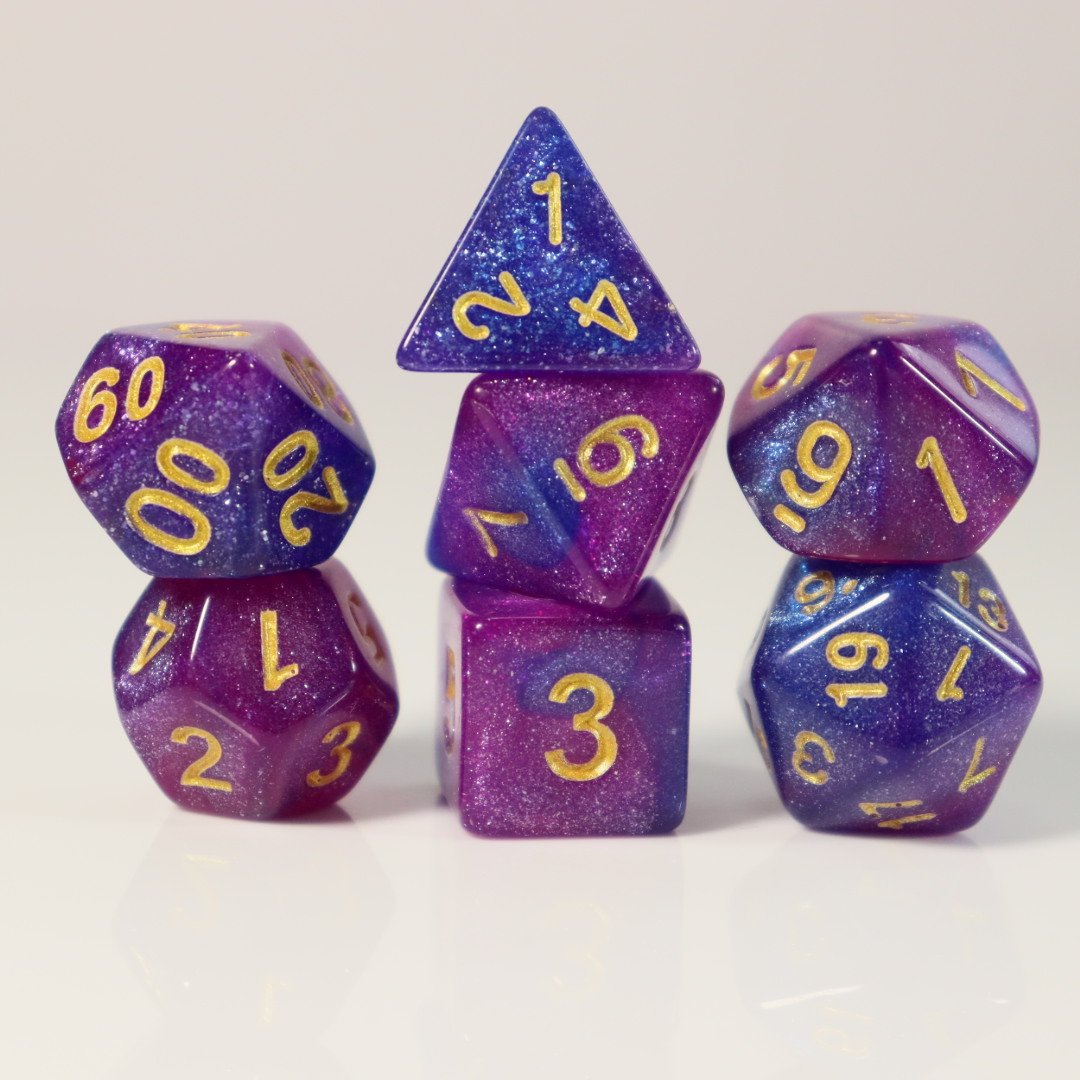 Wholesale Customized High Quality Two-color standard color dragon Dice Set for DND Game