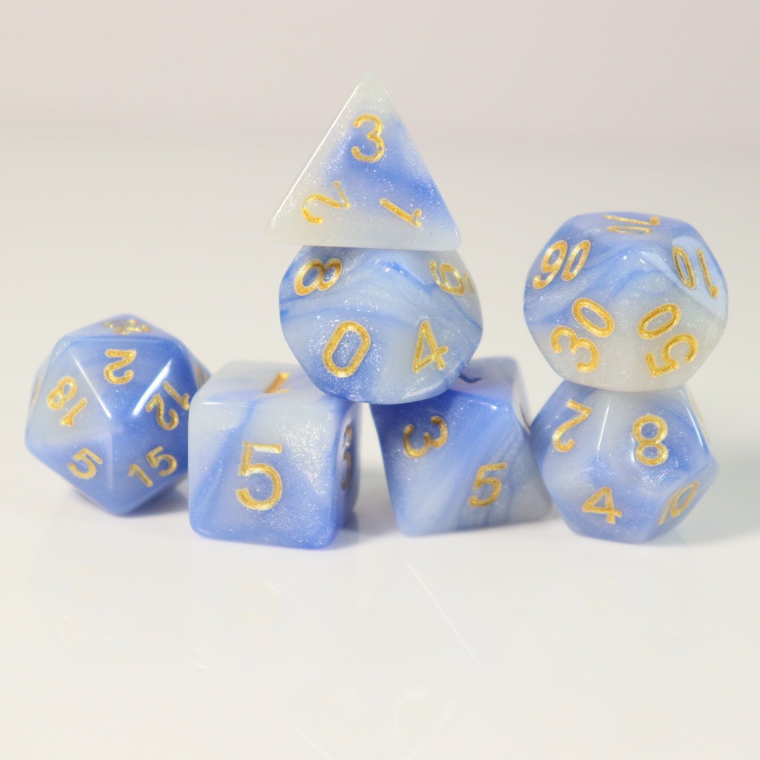 Wholesale Customized High Quality Two-color standard color dragon Dice Set for DND Game