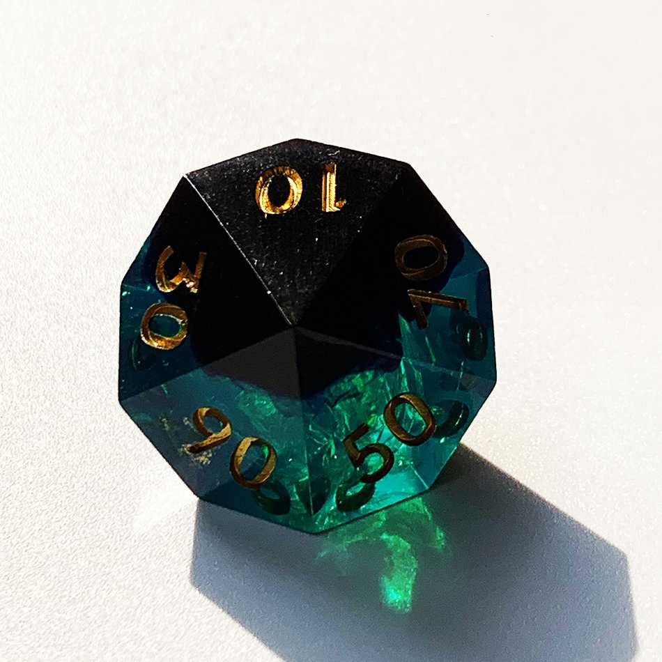 Dnd Polyhedral Customized Logo Dice Rpg Die Set Resin Sharp-edgedDungeons And Dragons Dice Set