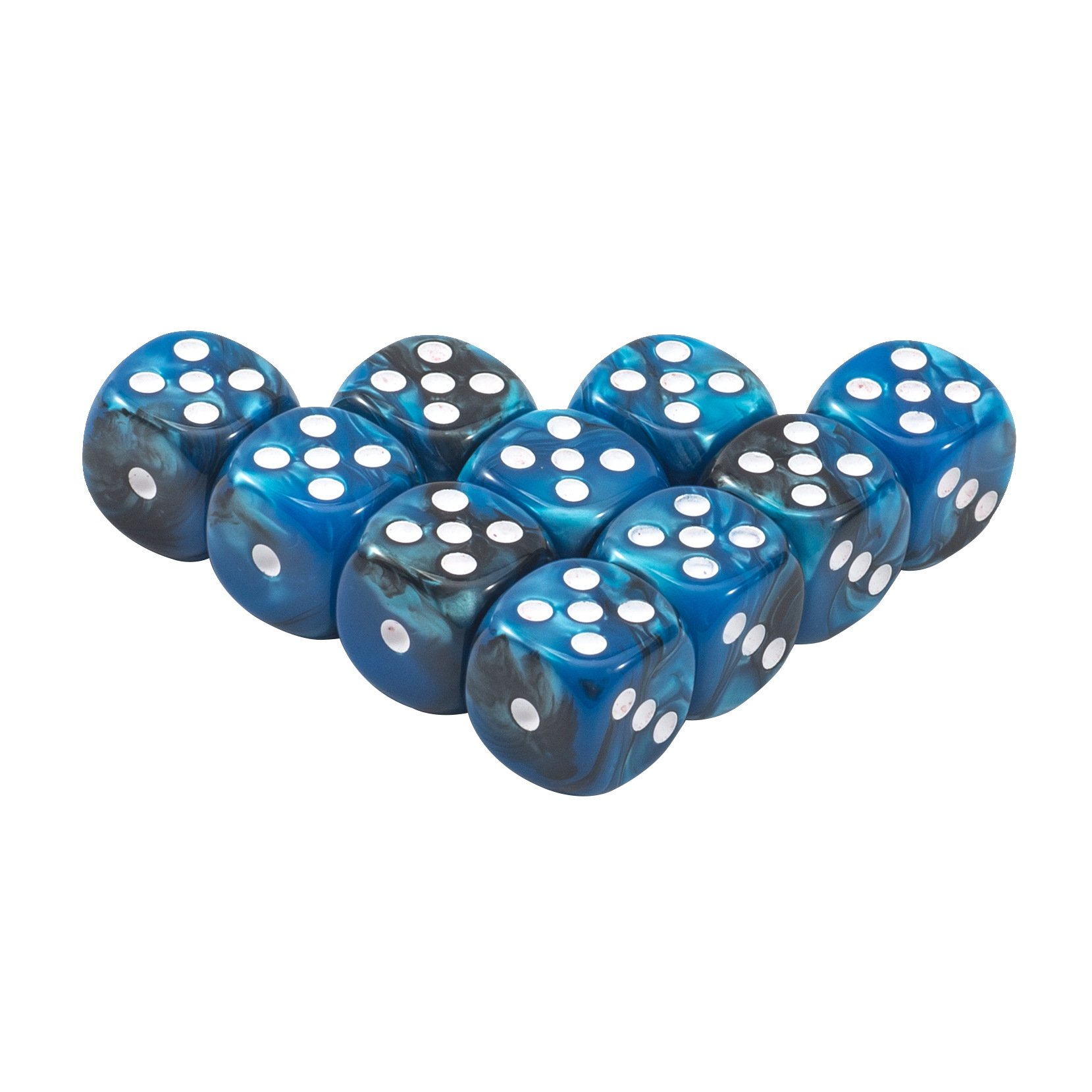 Two-color point acrylic dice 12mm game dice rounded corners mixed color dice wholesale board game accessories
